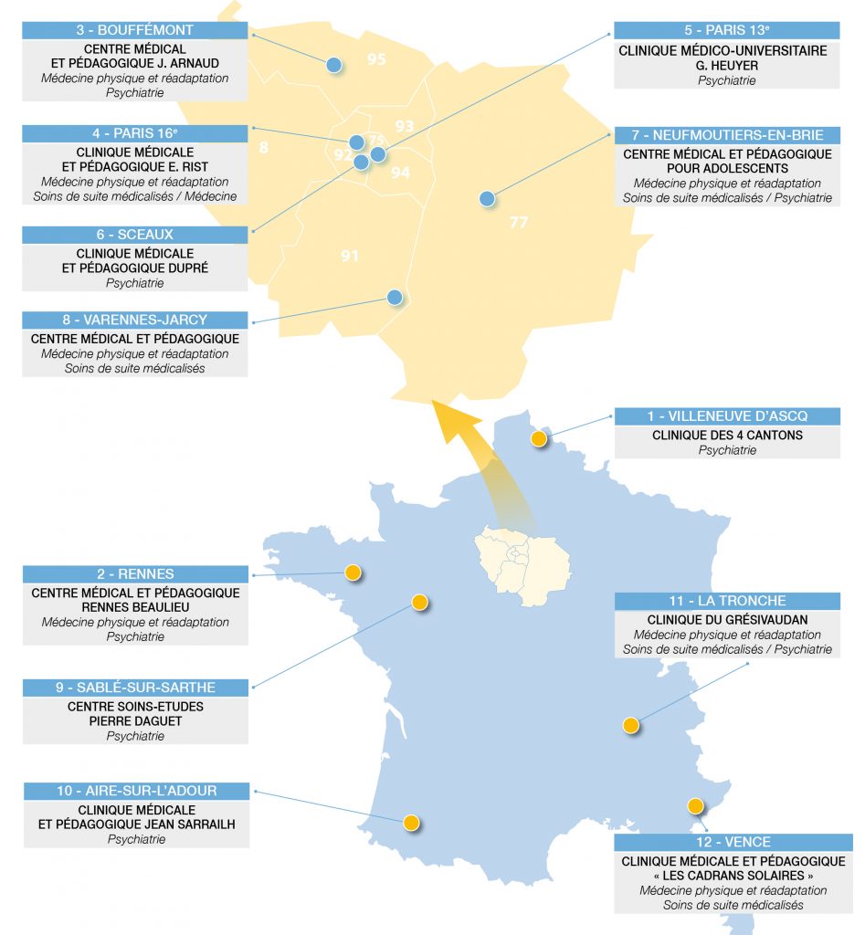 carte etablissements FSEF